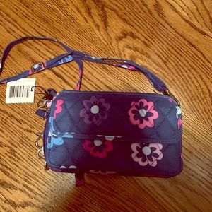 Vera Bradley all in one crossbody in Ellie Flowers